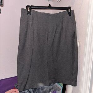Lands' End Charcoal Pencil Skirt